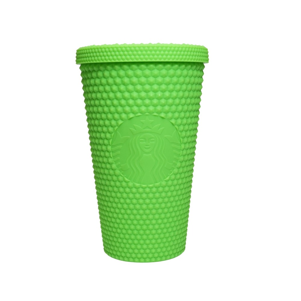 Starbucks Green Studded Cold Cup 16oz Lime Tumbler‎ Siren No Straw